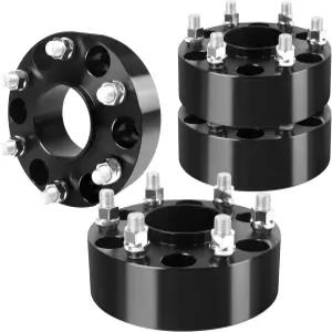 실버라도 시에라 1500용 리치어 2인치 6x5.5 허브센트릭 휠 스페이서 14x1.5 스터드와 78.1mm 보어가 있는