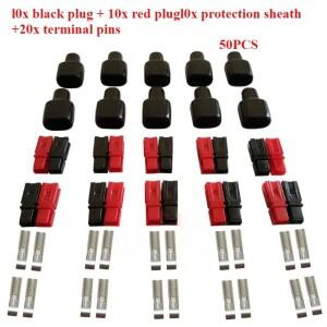 앤더슨 파워폴 커넥터용 전기 장비 앰프 플러그 고무 먼지 커버 슬리브 방수 터미널 15A 30A 600V