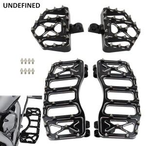 와이드 플로어 보드 MX 발 페그 Harley Touring Road King Street Glide 86- Softail Fatboy Dyna FLD 용