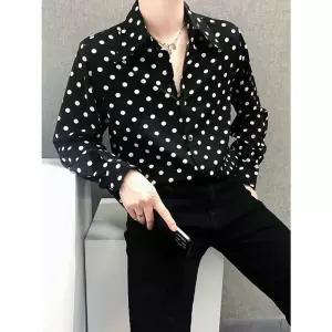 봄 아트 셔츠 디얼픽유 블라우스 도트 남방 모어센스 11번가