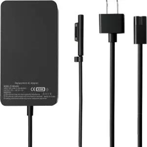 Microsoft Surface Pro 10 9 8 Go 태블릿 Book 3 2 1 Windows Laptop 6 5 4 전원 공급 어댑터용 65W 노트북