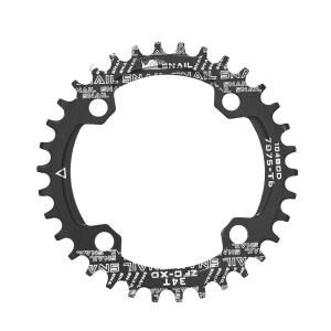 안데스훅 자전거 체인링 104BCD 좁은 와이드 체인링, 32T 34T 36T 38T 원형 타원형 알루미늄 단일 체인휠, 8개의 9개의 1011개의 스피드 체인에 맞습니다