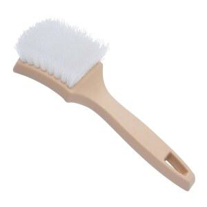 나노스킨 8.5인치 다목적 화이트 나일론 유틸리티 스크럽 브러시 자동차 디 링 사이드월 타이어 청소 가구 페인트 제거에 이상적 헤비 듀티 인체공학적 핸들