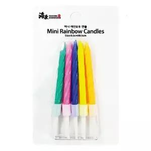 [하프클럽/]10입 미니레인보우캔들