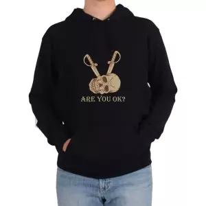 [하프클럽/]후드티 해골 해적 아유오케이그림 다양한 색상 사이즈