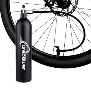 [미국배송] CTREPOWER 고압 튜브리스 자전거 타이어 인플레이터 에어 탱크 - MTB 및 로드 바이크용 200 PSI 알루미늄 합금 부스터 PRESTA/SCHRADER 호환