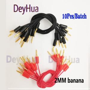 바나나 금도금 플러그 커넥터 랜턴 케이블  라인 10개 2mm
