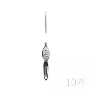 kimspp 스텐 게포크(대형) 19cm (10개) 게속살포크 꽃게 크랩포크 게포크