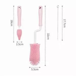 [하프클럽/]색상랜덤 실리콘 회전 젖병솔 2종세트