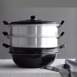 46cm 대용량 다용도 업소용 3단찜기