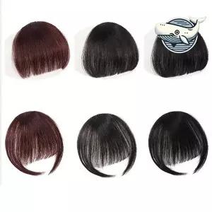 [하프클럽/]자연스러운 앞머리 가발 볼륨 헤어피스 똑딱이핀