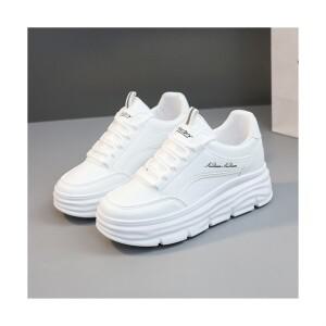 가죽 운동화 화이트 통굽 키높이 속굽 스니커즈 패션 여성화