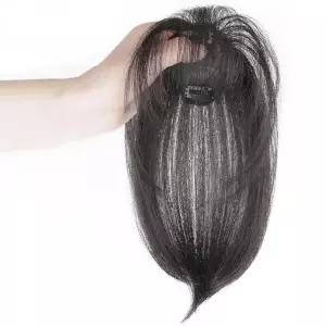 [하프클럽/]인조모 시스루뱅 앞머리 가발 360도 커버 자연스러운 가발 고정