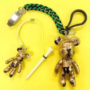 [하프클럽/]퍼터키퍼 골프티걸이 분실방지 라운딩 보관 곰돌이골드