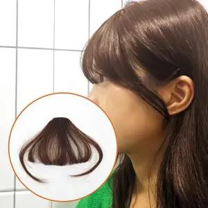 [하프클럽/]앞머리 부분가발 밝은갈색 가발 여성 뱅헤어