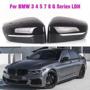 LHD 카본 측면 백미러 커버 BMW 3 5 7 G10 G20 G21 330i G30 G31 525i G32 2019 2020
