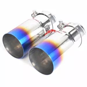 배기음튜닝 머플러  블루 번 스테인레스 스틸 범용 배기 시스템 엔드 파이프 자동차 BW 시리즈용 싱글 스트