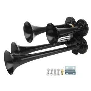 에어혼 화물차 크락션 자동차 트럭 보트 트레인한 공기 압축기 혼 4 트럼펫 150DB 12V 슈퍼 범용