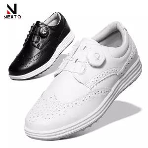 넥스트큐 다이얼락 소가죽 남성 골프화 국내제조 NXQRGL