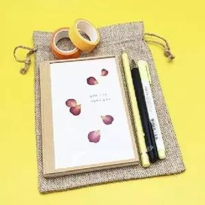 파우치 1개 린 린넨 우치 린넨주머니 소품파우 WFIPUEU