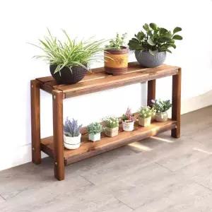 화분 정리대 원목 인테리어 반려식물 진열대 식물 거실 다이