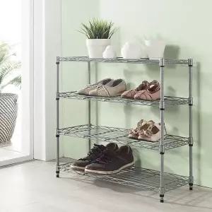 4단신발정리대 신발수납선반 원룸 쉬운정리대 4단 DIY 슬림 (WFKBK5B)