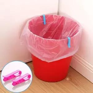 휴지통 봉투 고정 클립 쓰레기봉투 거치대 봉지 고정용품 WFIQ2CI