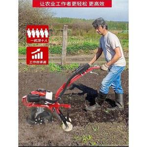 미니 관리기 텃밭 경작기4열 가솔린 농업용 4행정 경운 경작기 교체용 4행정