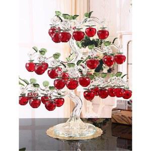 크리스탈 사과나무 행운 돈나무 트리 크리스탈사과나무 머니트리 4센티미터 막대 투명