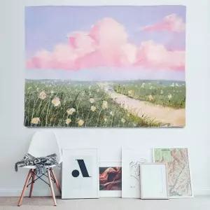 L 유화 대형 꽃길 포스터 패브릭 (WFKBKTC)