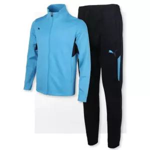 푸마 기모 겨울 단체복 운동복 하늘색수트+검정바지 추리닝세트 남자짐웨어 네츄럴룩 트레이닝복상하의