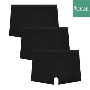 [수아팜] 주니어 여아 순수 모달 드로즈 3매 세트_블랙