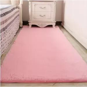 매트 카펫 러그 카페트 VIKAMA 핑크 영역 실크 푹신한 플러시 퍼지 얽히고 설킨 샤그 바닥 거실 실내 기숙