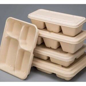 종이 일회용 도시락 포장용기 하니 생분해 휴게소 용기 분식 크라프트도시락