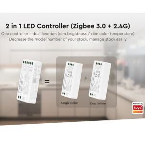 MiLight Miboxer Zigbee 3.0 스마트 컨트롤러 단색 RGB CCT Led 조광기 FUT035Z+ ZL5 RF 원격