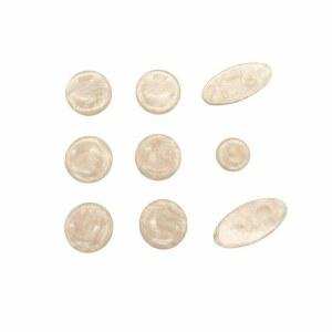 색소폰 버튼 전복 색소폰용 교체용 실용 핑거 껍질 흰색 세트 9Pc세트 단추 스테이블