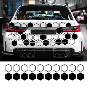루보식 벌집 비닐 스티커 자동차 바디 장식 튜닝 사이드  브랜드 데칼 액세서리