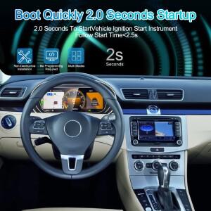 루보식 폭스바겐 폴로 2009-2016 자동차 업그레이드 Linux 시스템 LCD 계기판 속도계 디지털 클러스터 콕핏