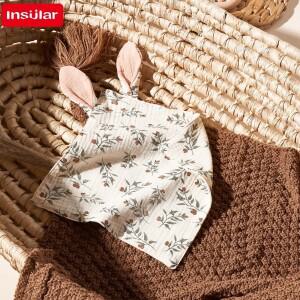 무라식 아기 타액 수건 만화 인쇄 모슬린 손 얼굴 물티슈 신생아 턱받이 어린이 유아  트림 천