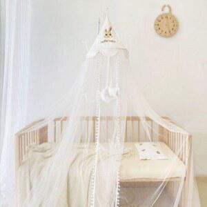 침대캐노피 스탠드 모기장 스탠드형 이동식 소녀의 밴드 경량 가벼운 공주침대 범용 조절