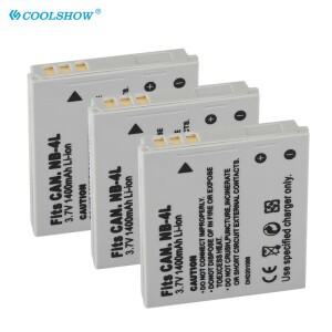 캐논 IXUS용 배터리 NB-4L NB 4L 30 40 50 55 60 65 80 100 파워 샷 SD1000 SD780 SD960 1400mah 카메라