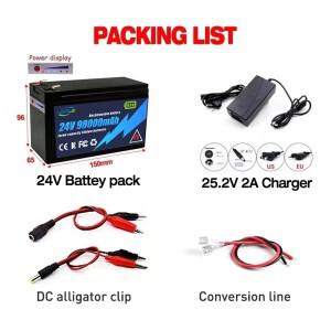 내구성이 뛰어난 24V 158Ah 리튬 철 인산염 배터리 팩 내장 30A BMS