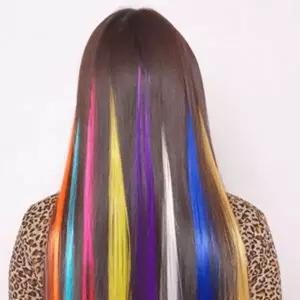 [하프클럽/]컬러 헤어 피스 붙임머리 포인트 가발 스타일링