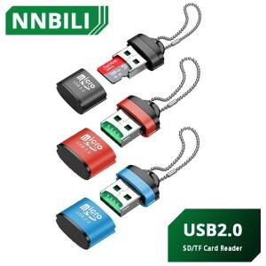 USB 마이크로 SD/TF 카드 판독기 2.0 미니 소형 호환 휴대 전화 메모리 노트북 액세서리 용 고속 어댑터