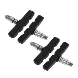 자전거 브레이크 패드 사이클링 V 홀더 신발 블록 고무 마찰 림 MTB 로드 바이크 1/2/4개