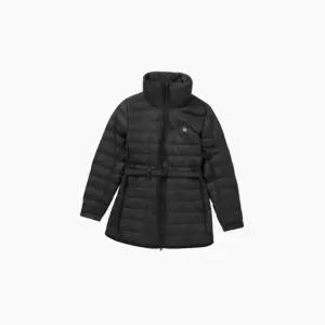 코오롱스포츠 25FW 여성s 키퍼 중기장 벨티드 패딩 재킷 TVJJW25522BLK 569259