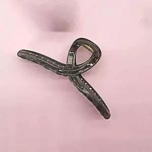 [하프클럽/셀러허브_여성트랜드패션]그레이 반머리집게핀 긴머리집게핀 헤