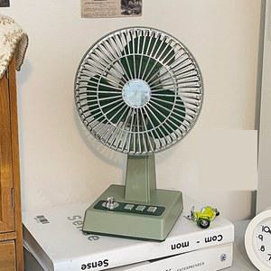 레트로 미니 선풍기 탁상형 접이식 수직 화이트 메탈 자취생필수품 저소음 무소음