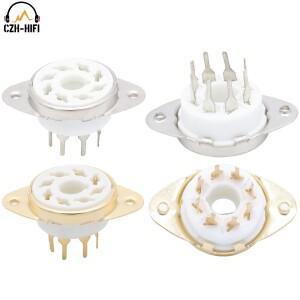 빈티지 오디오 앰프용 세라믹 밸브 베이스 잭 8 핀 K8A KT88 EL34 5881 6SN7 5AR4 DIY HiFi 1 개