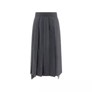 [톰브라운] 탭 울 스커트 그레이 여성 FGC400V 00626 035